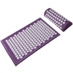 Массажный коврик игольчатый аппликатор фиолетовый Кузнецова 55×40 см + валик 36х15 см 1