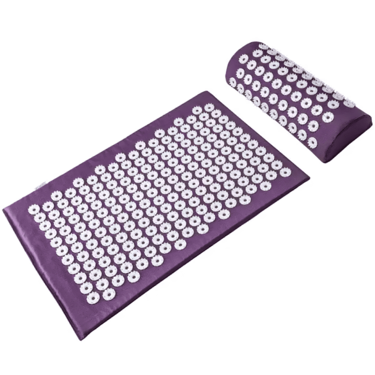 Массажный коврик игольчатый аппликатор фиолетовый Кузнецова 55×40 см + валик 36х15 см 1