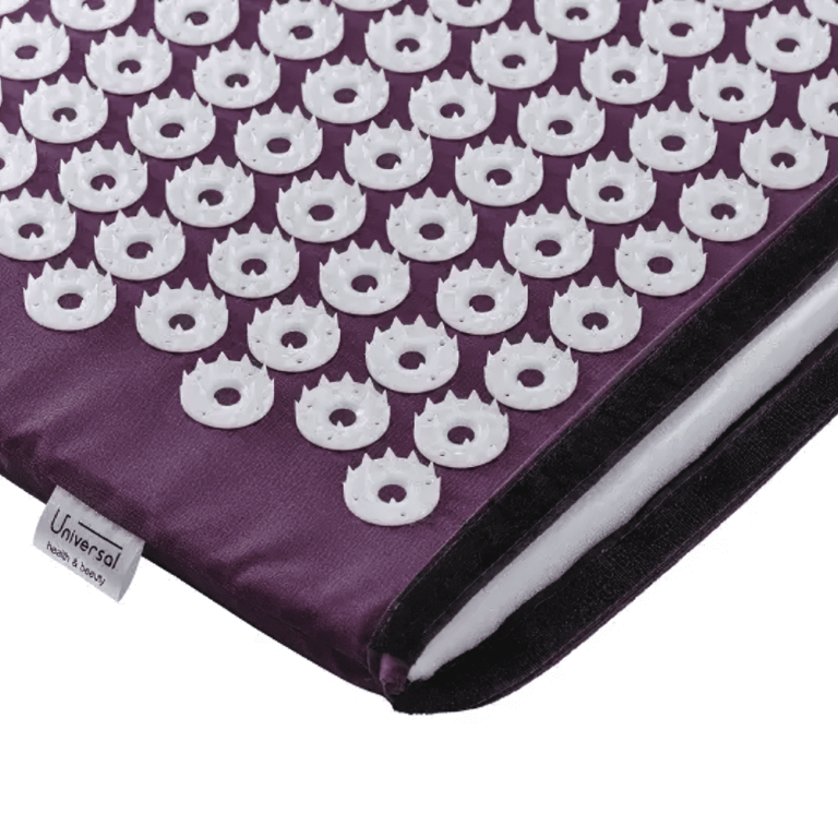 Массажный коврик игольчатый аппликатор фиолетовый Кузнецова 55×40 см + валик 36х15 см 3